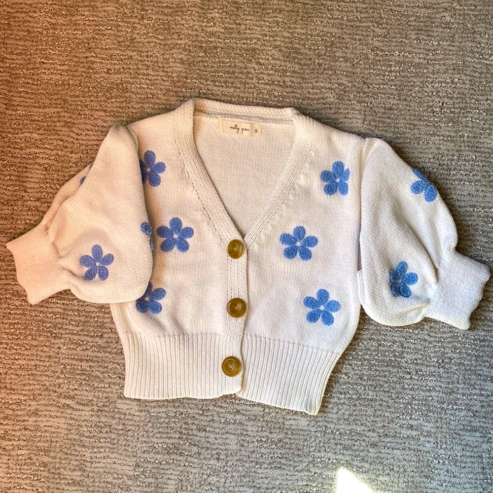 EUC - Molly Green Cropped Cardigan, Size S